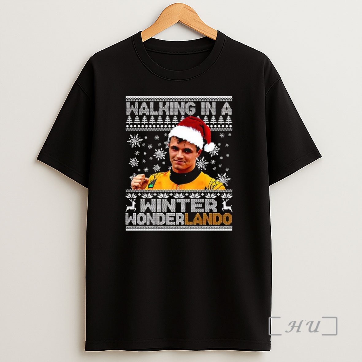 Officials Lando Norris Walking In A Winter Wonderland Christmas Premium Shirt Sweatshirt Tee