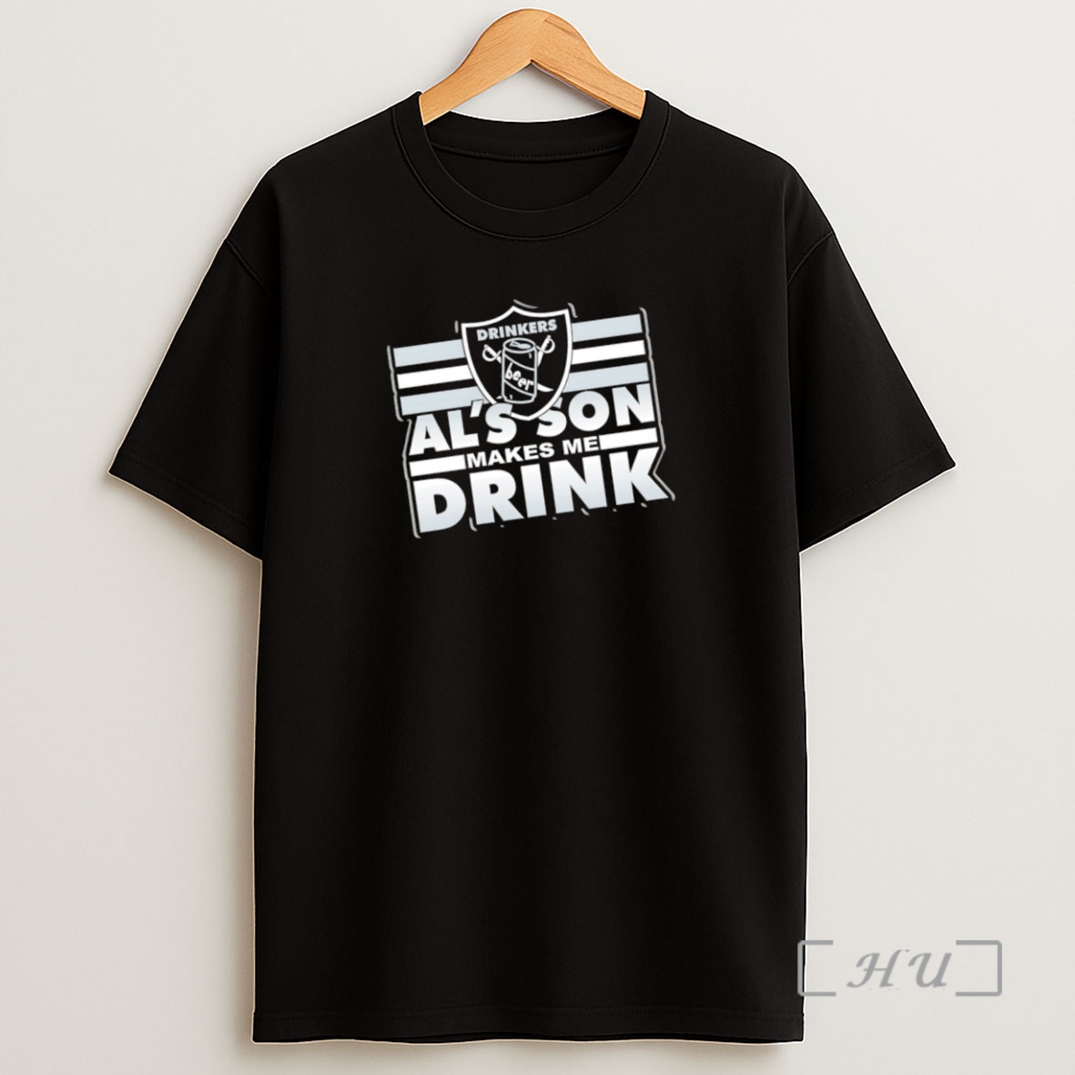 Officials Las Vegas Raiders Drinkers Beer Als Son Makes Me Drink Premium Shirt Sweatshirt Tee