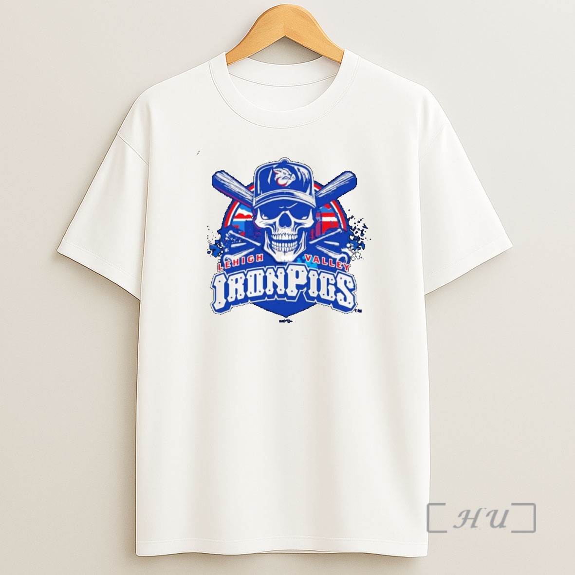 Officials Lehigh Valley Ironpigs Skull Milb Logo Ornaments Premium Shirt Sweatshirt Tee