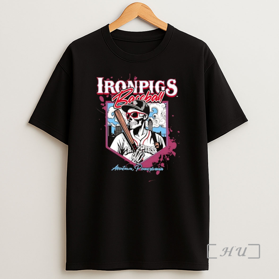 Officials Lehigh Valley Ironpigs Skeleton Allentown Premium Shirt Sweatshirt Tee