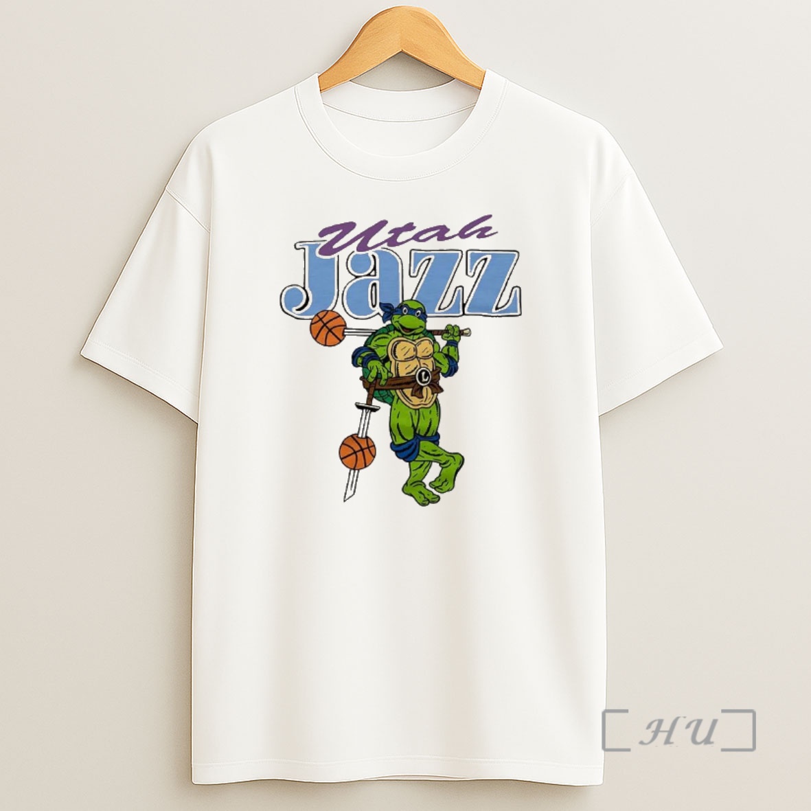 Officials Leonardo Teenage Mutant Ninja Turtles X Utah Jazz Basketball Premium Shirt Sweatshirt Tee