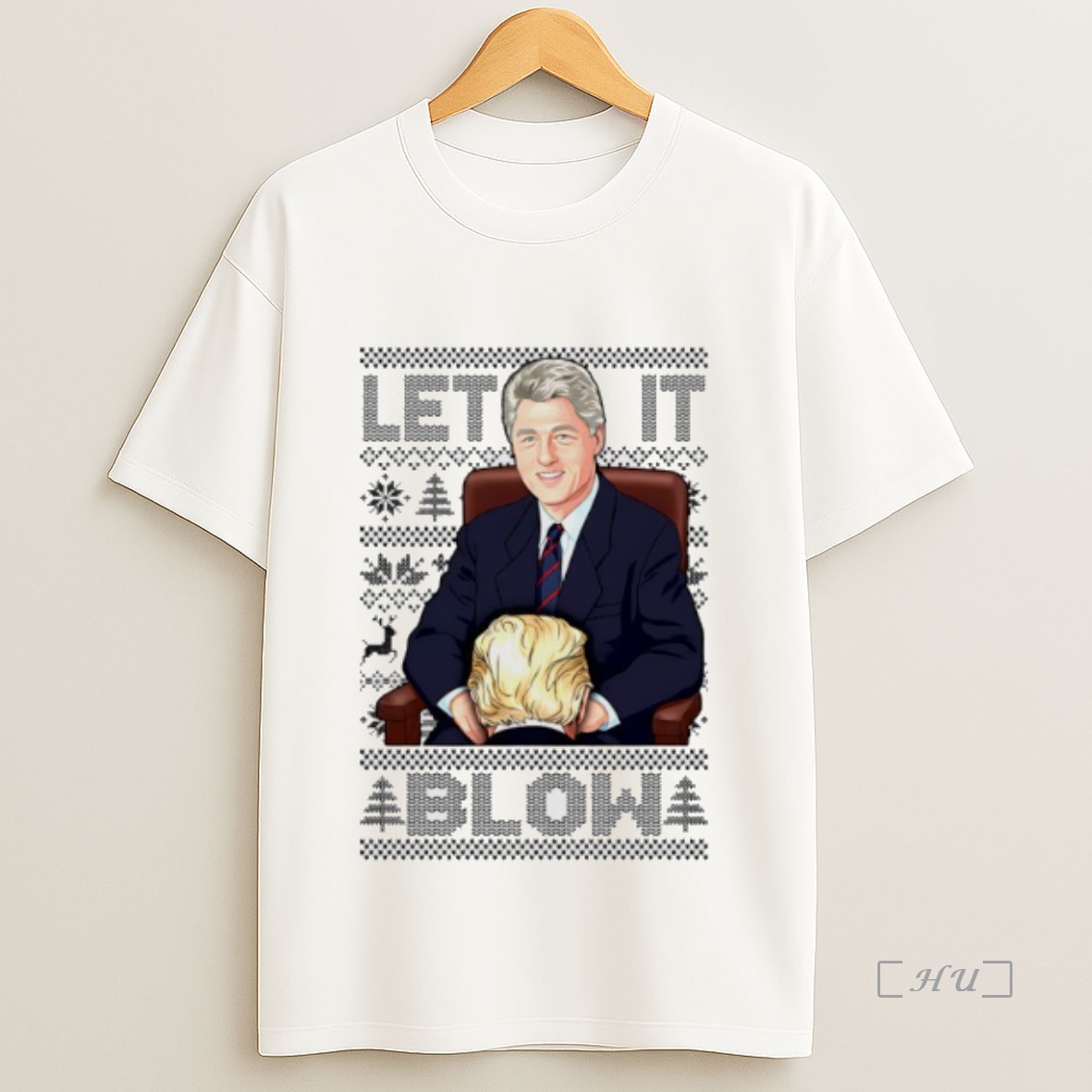 Officials Let It Blow Donald Trump And Trump Bill Clinton Christmas Premium Shirt Sweatshirt Tee