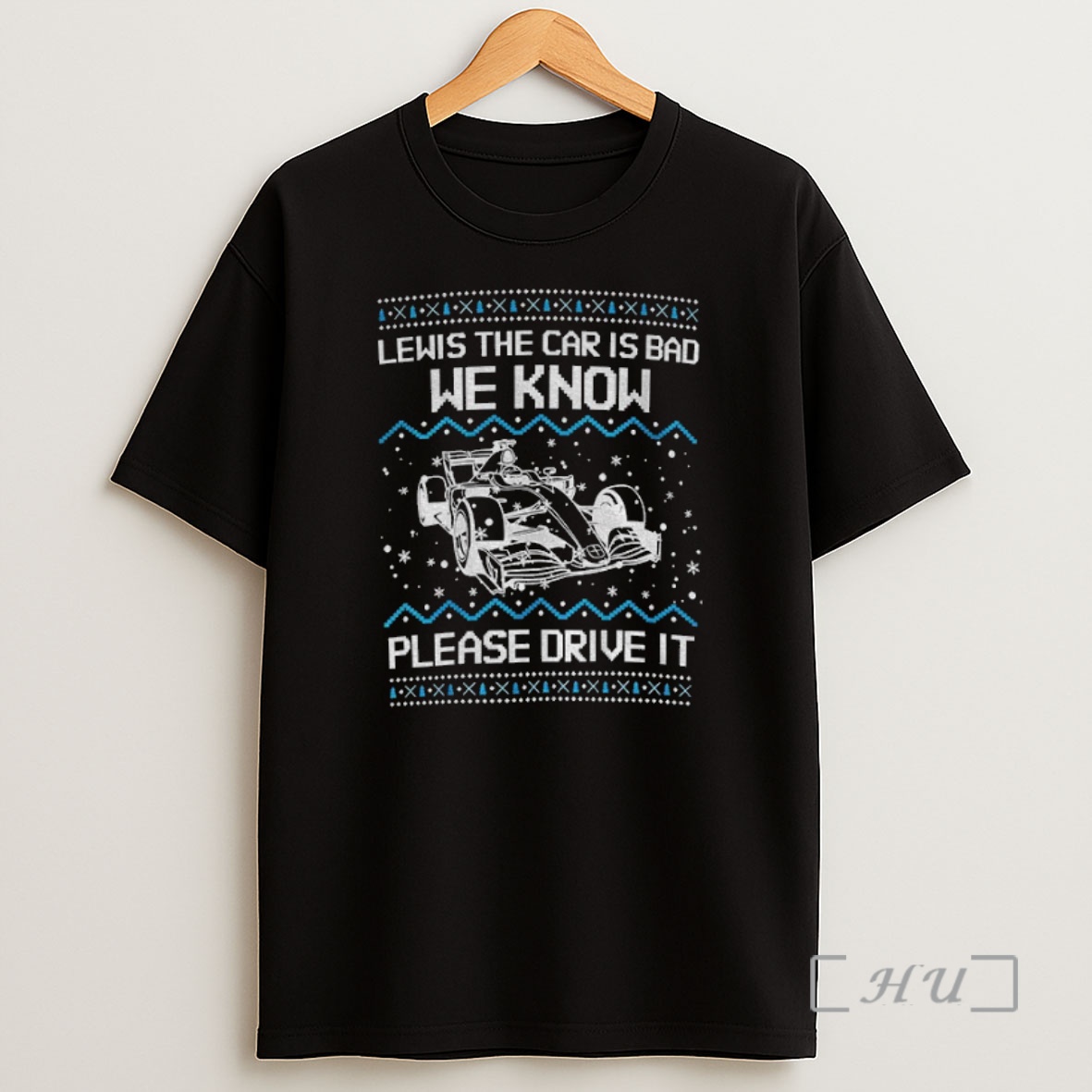 Officials Lewis The Car Is Bad We Know Please Drive It Merry Christmas Premium Shirt Sweatshirt Tee