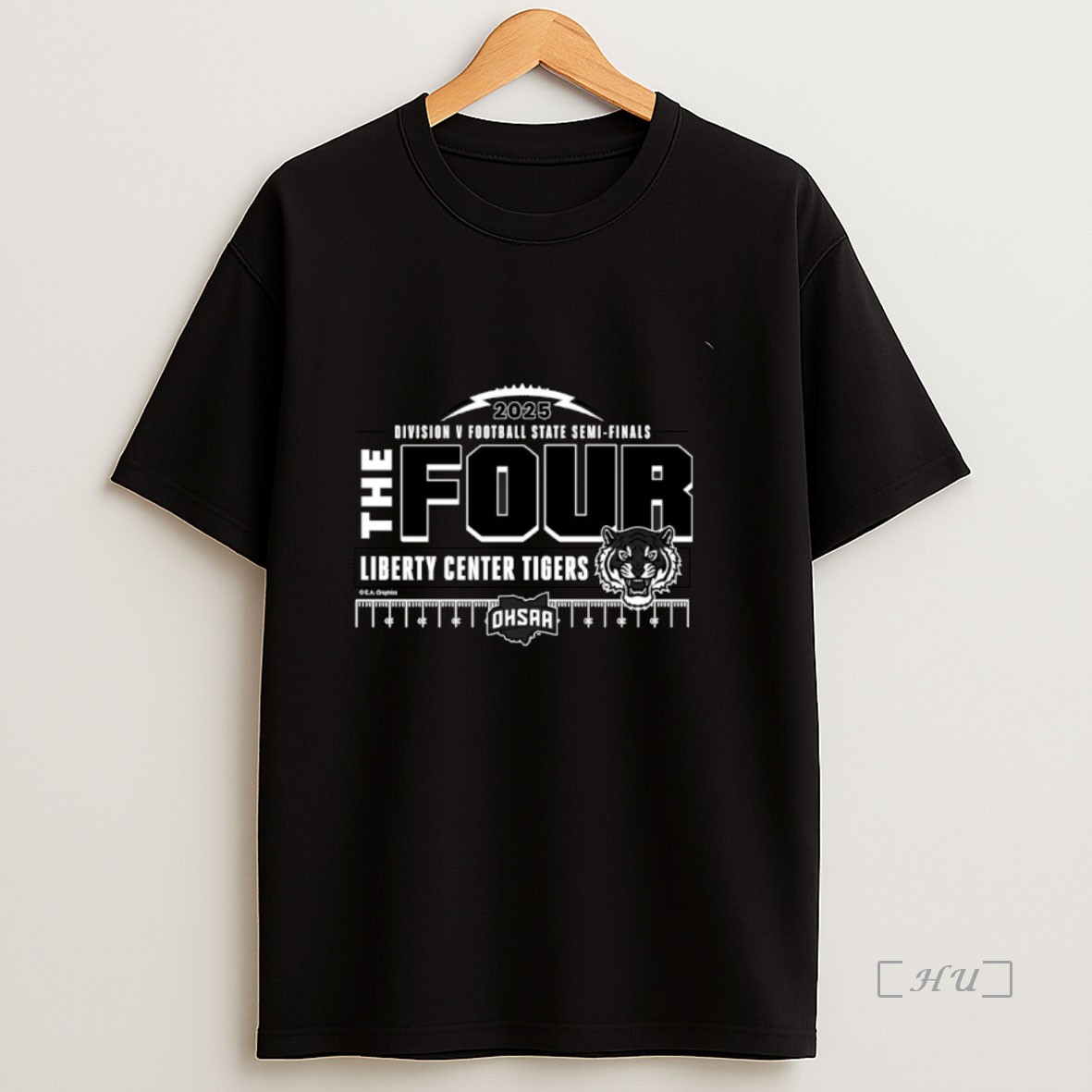 Officials Liberty Center Tigers 2025 Mhsaa D5 Football State Semi Finals The Four Premium Shirt Sweatshirt Tee