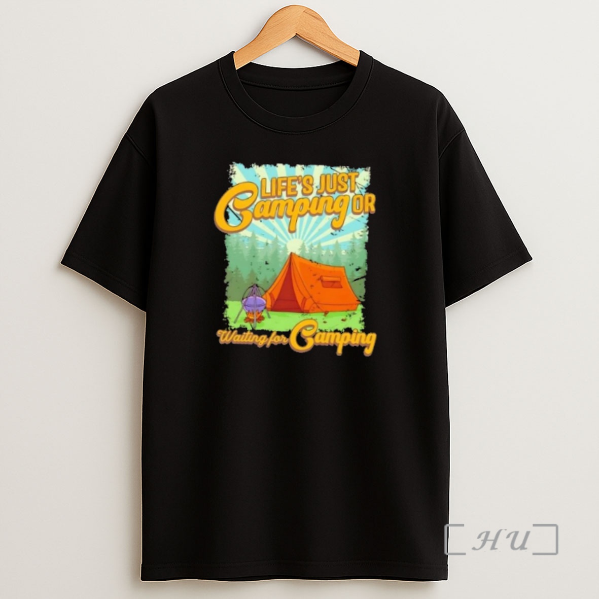 Officials Lifes Just Camping Or Waiting For Camping Premium Shirt Sweatshirt Tee