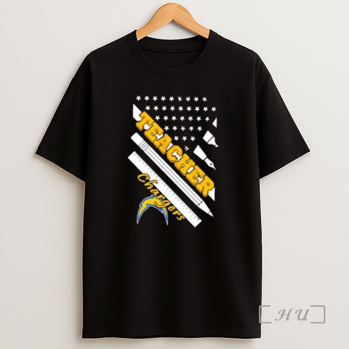 Officials Los Angeles Chargers Football X Teacher American Flag Premium Shirt Sweatshirt Tee