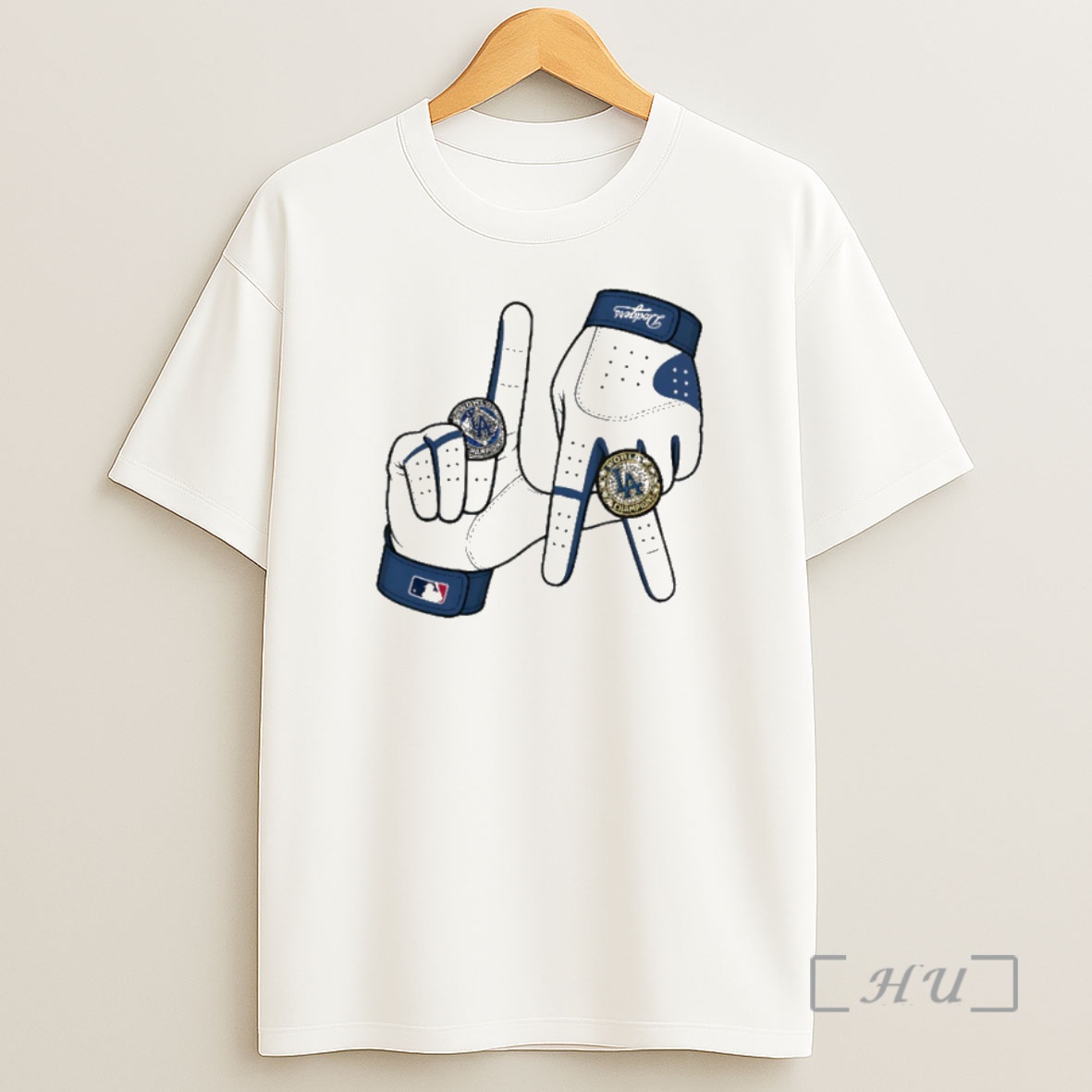 Officials Los Angeles Dodgers 2025 La Gloves Rings Graphic Premium Shirt Sweatshirt Tee