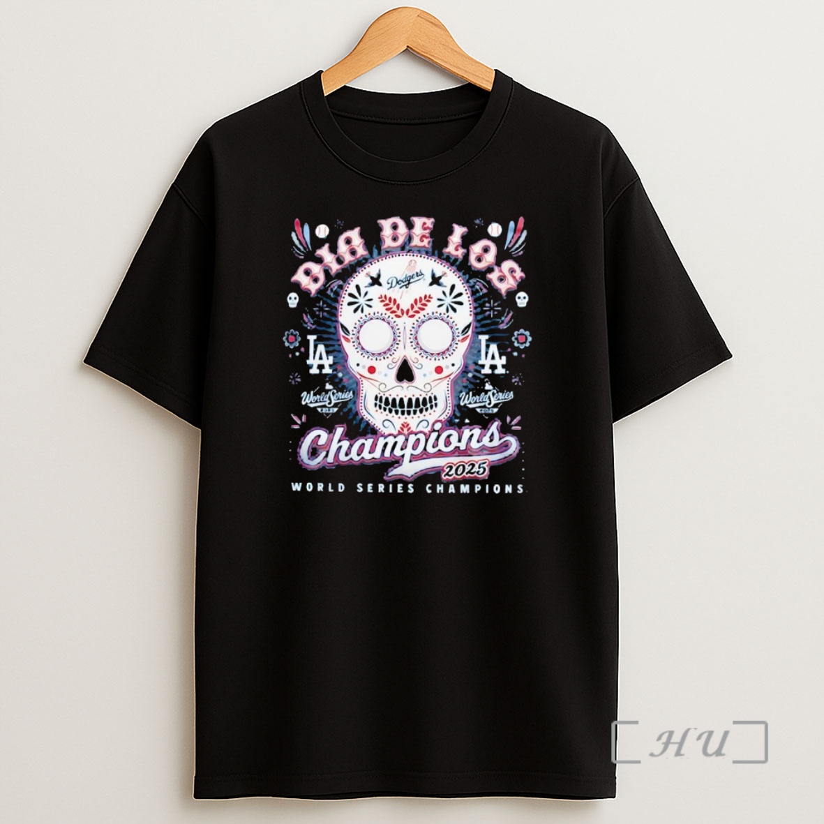 Officials Los Angeles Dodgers 2025 World Series Champions Dia De Los 2 Sided Premium Shirt Sweatshirt Tee