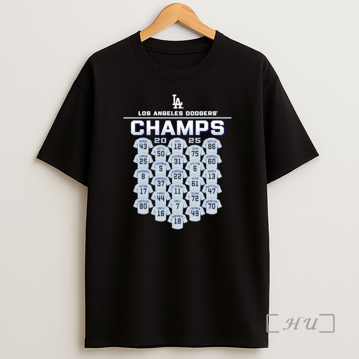 Officials Los Angeles Dodgers 2025 World Series Champions Jersey Roster Premium Shirt Sweatshirt Tee