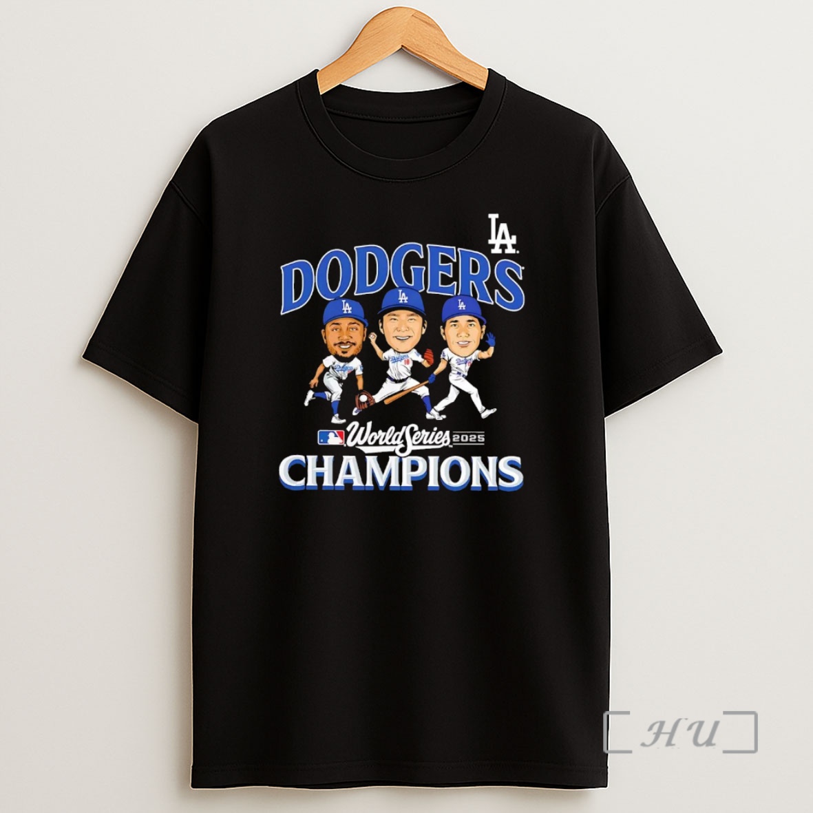 Officials Los Angeles Dodgers 2025 World Series Champions Trio Caricature Premium Shirt Sweatshirt Tee