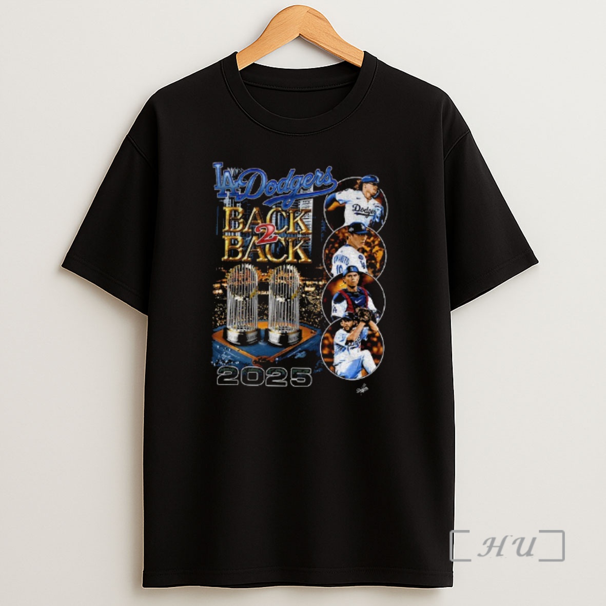 Officials Los Angeles Dodgers Back 2 Back 2025 World Series Champions Trophy Graphic Premium Shirt Sweatshirt Tee