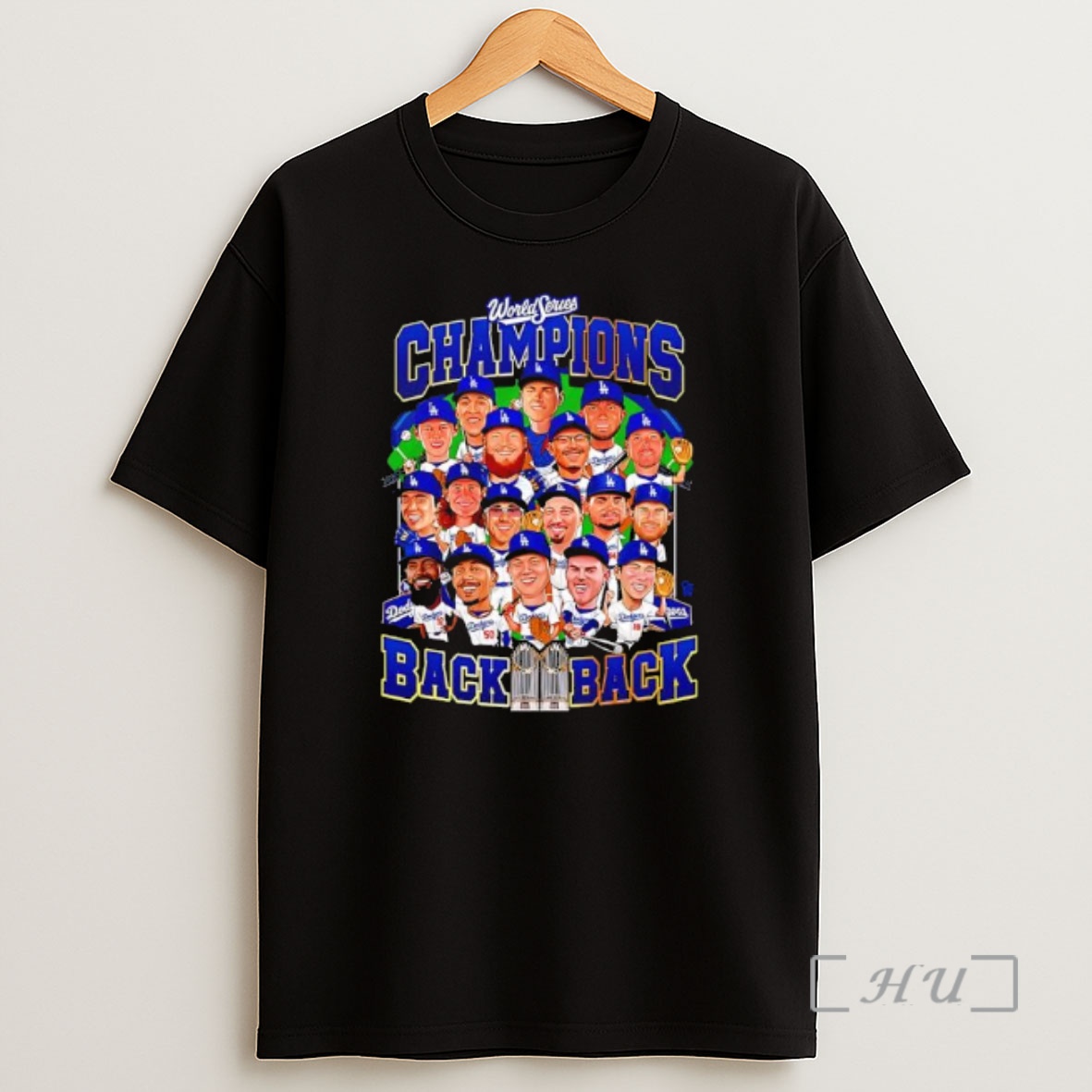 Officials Los Angeles Dodgers Back 2 Back Ws Champions Action Cartoon Premium Shirt Sweatshirt Tee
