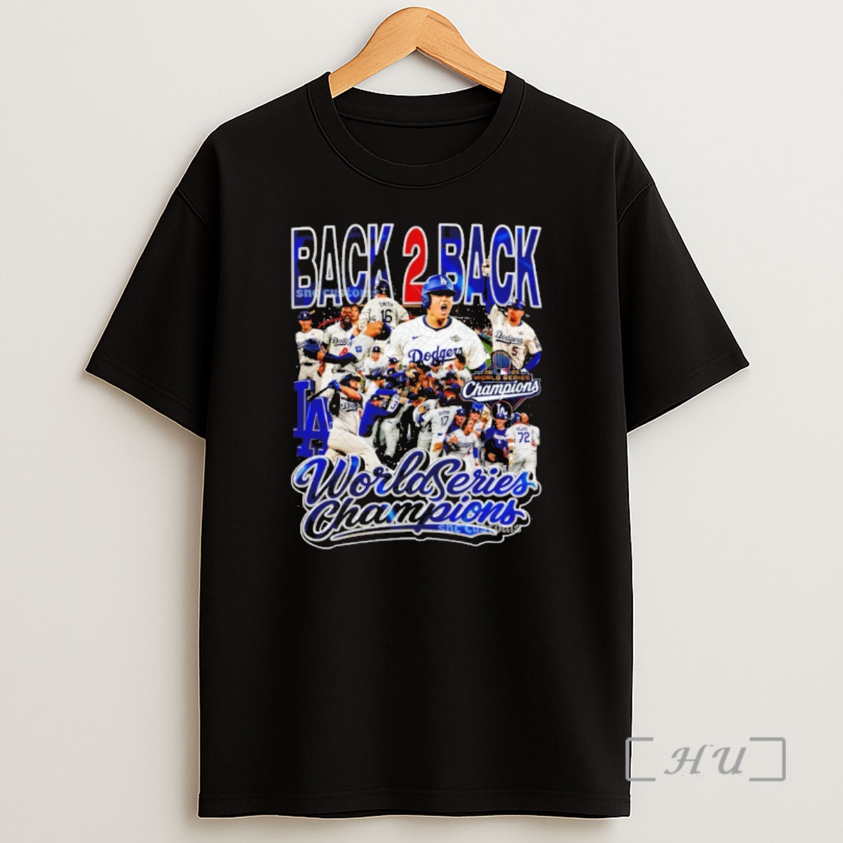 Officials Los Angeles Dodgers Back 2 Back World Series Champions Trophy All Team Premium Shirt Sweatshirt Tee