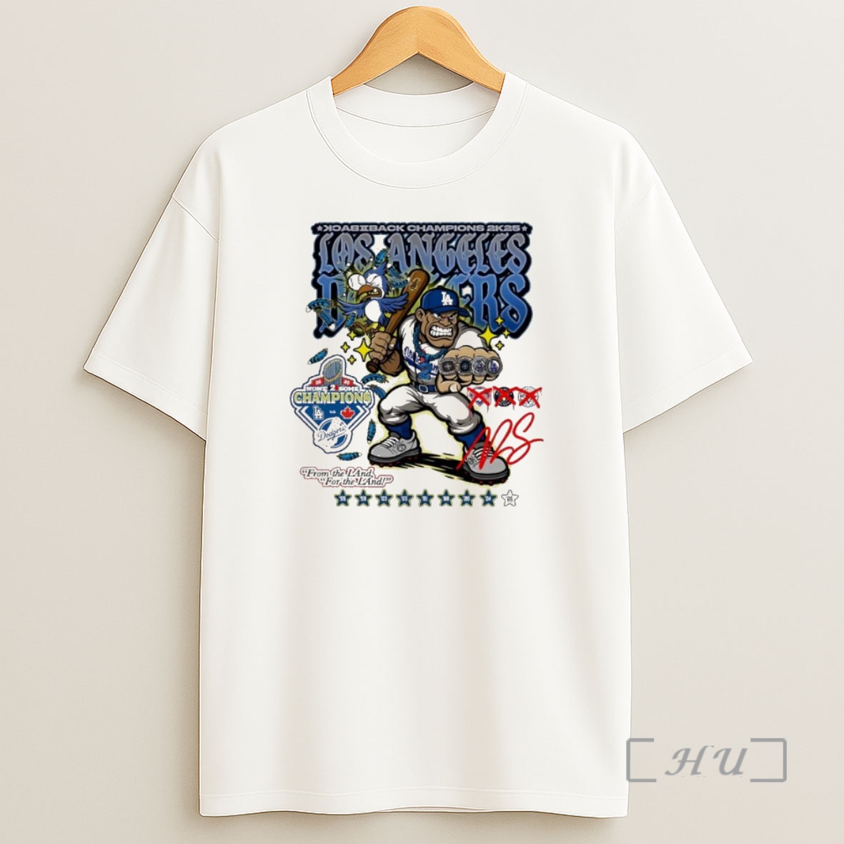 Officials Los Angeles Dodgers Back 2k25 Champions None 2 Some Cartoon Premium Shirt Sweatshirt Tee