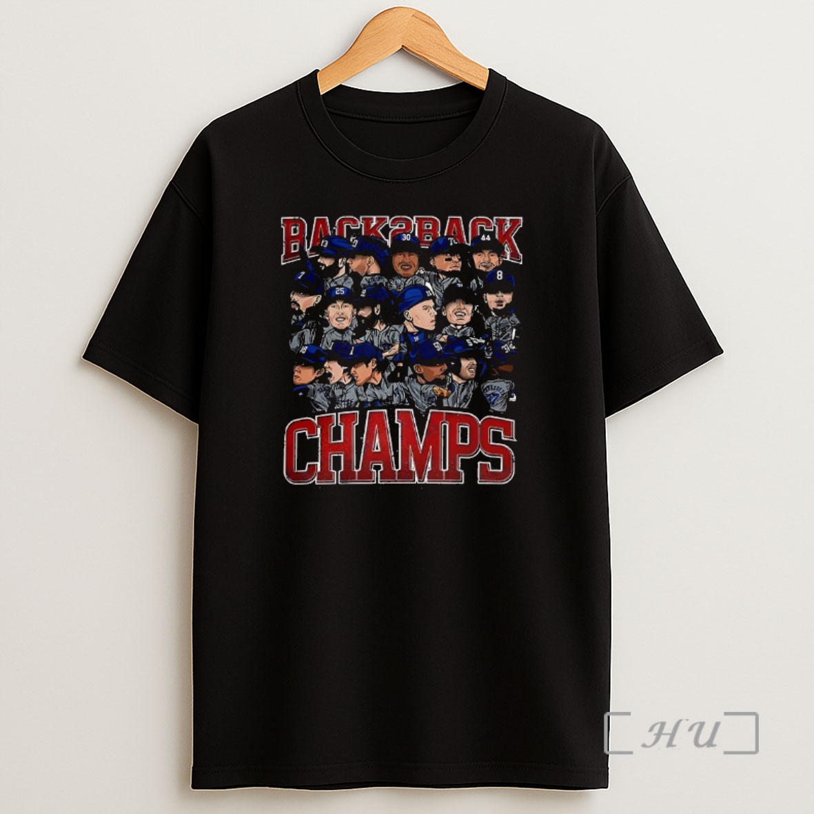Officials Los Angeles Dodgers Back To Back World Champs Caricatures Premium Shirt Sweatshirt Tee