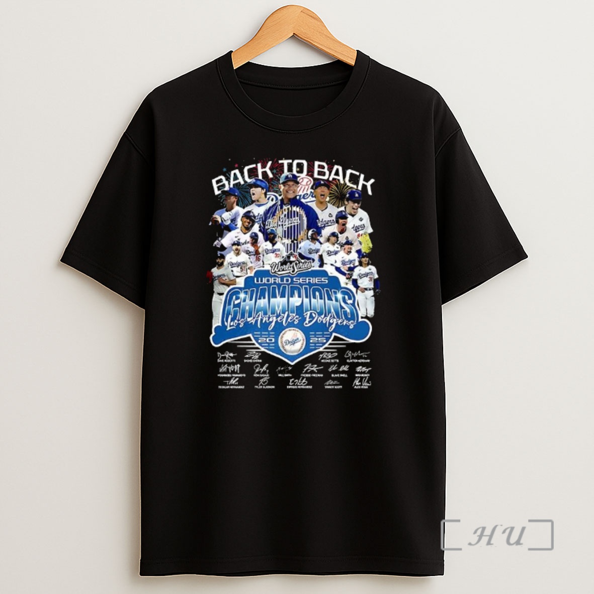 Officials Los Angeles Dodgers Back To Back World Series 2024 2025 Player Signature Graphic Premium Shirt Sweatshirt Tee