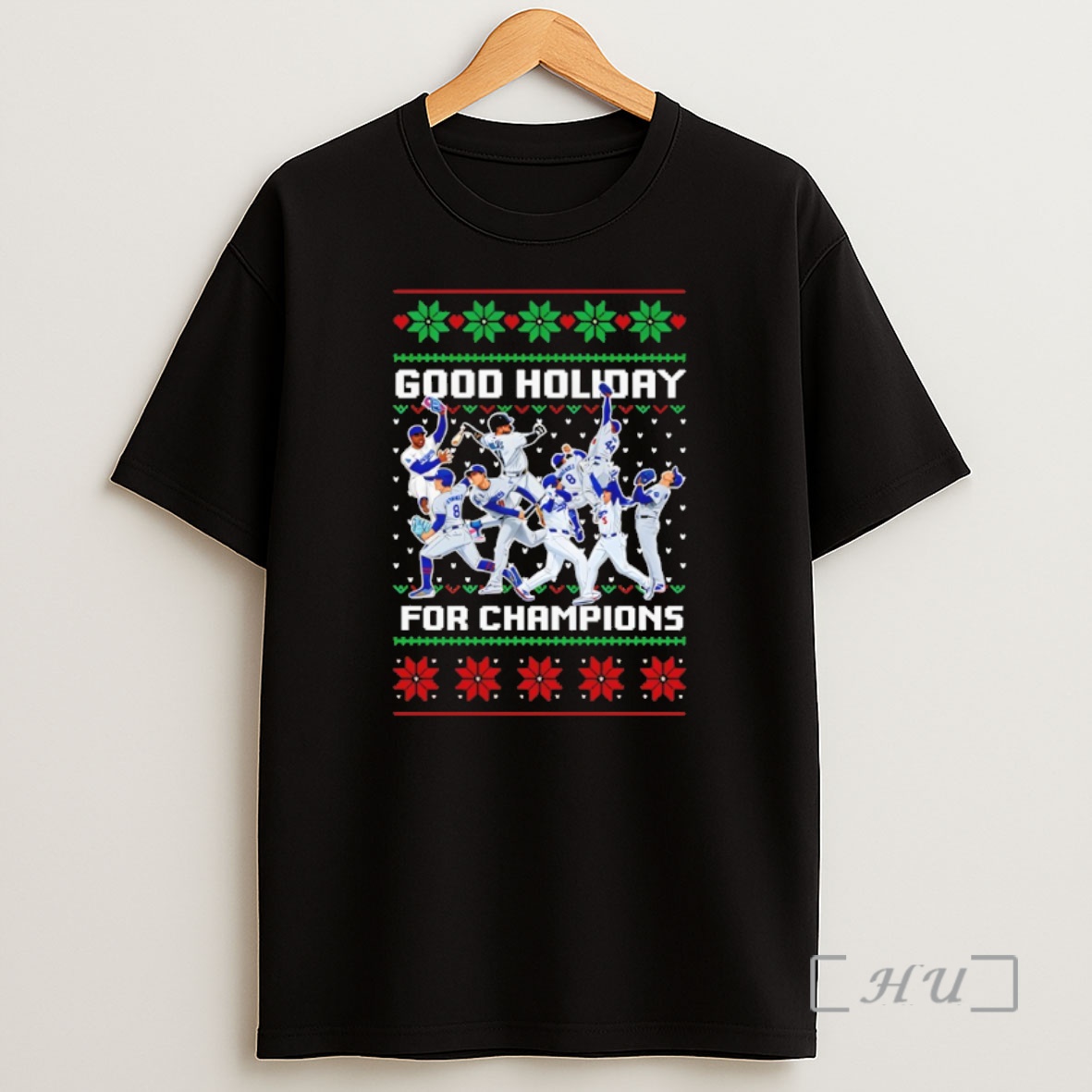 Officials Los Angeles Dodgers Baseball Mlb Players Good Holiday For Champions Christmas 2025 Premium Shirt Sweatshirt Tee