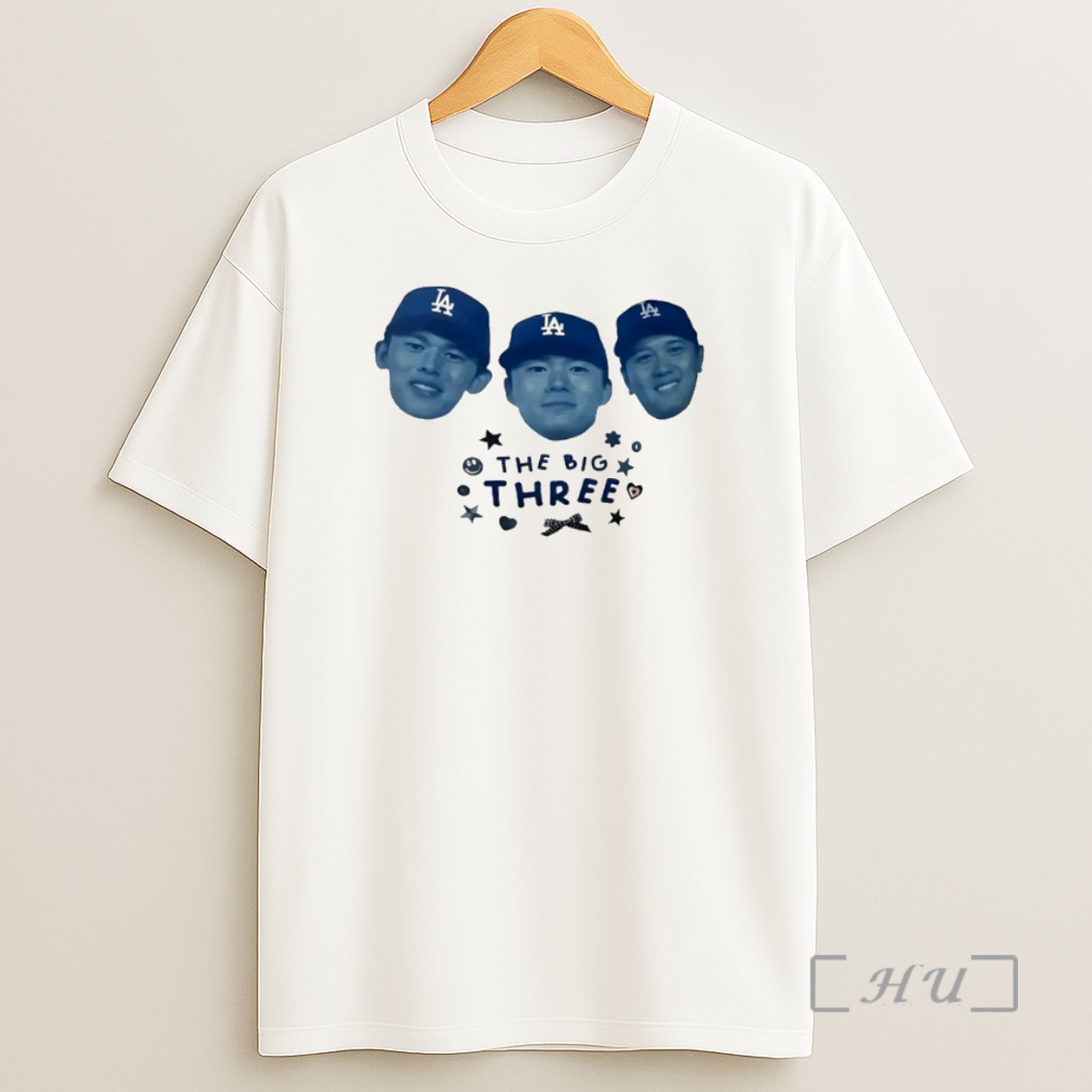 Officials Los Angeles Dodgers Baseball The Big Three Premium Shirt Sweatshirt Tee