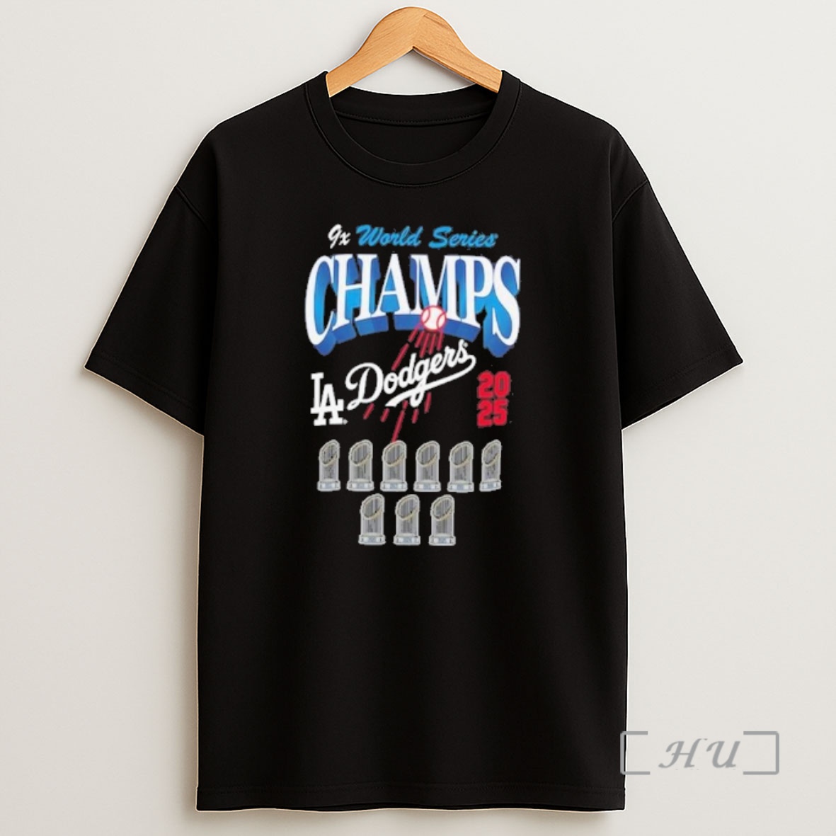 Officials Los Angeles Dodgers Nine Time World Series Champions Trophy Premium Shirt Sweatshirt Tee