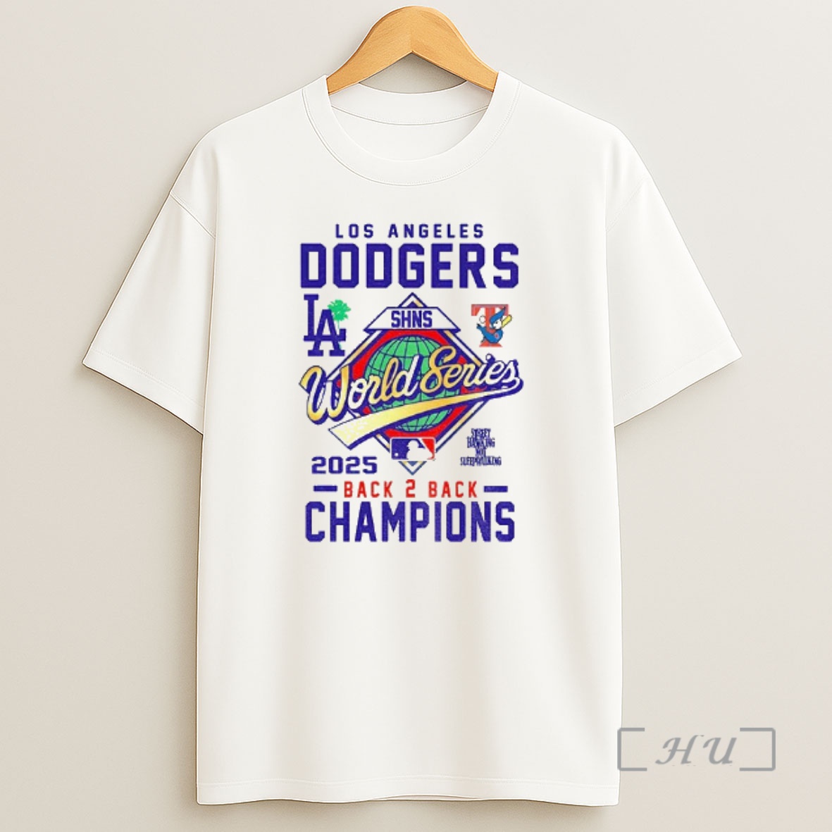 Officials Los Angeles Dodgers Shns World Series Mlb Back 2 Back Champions Logo Premium Shirt Sweatshirt Tee