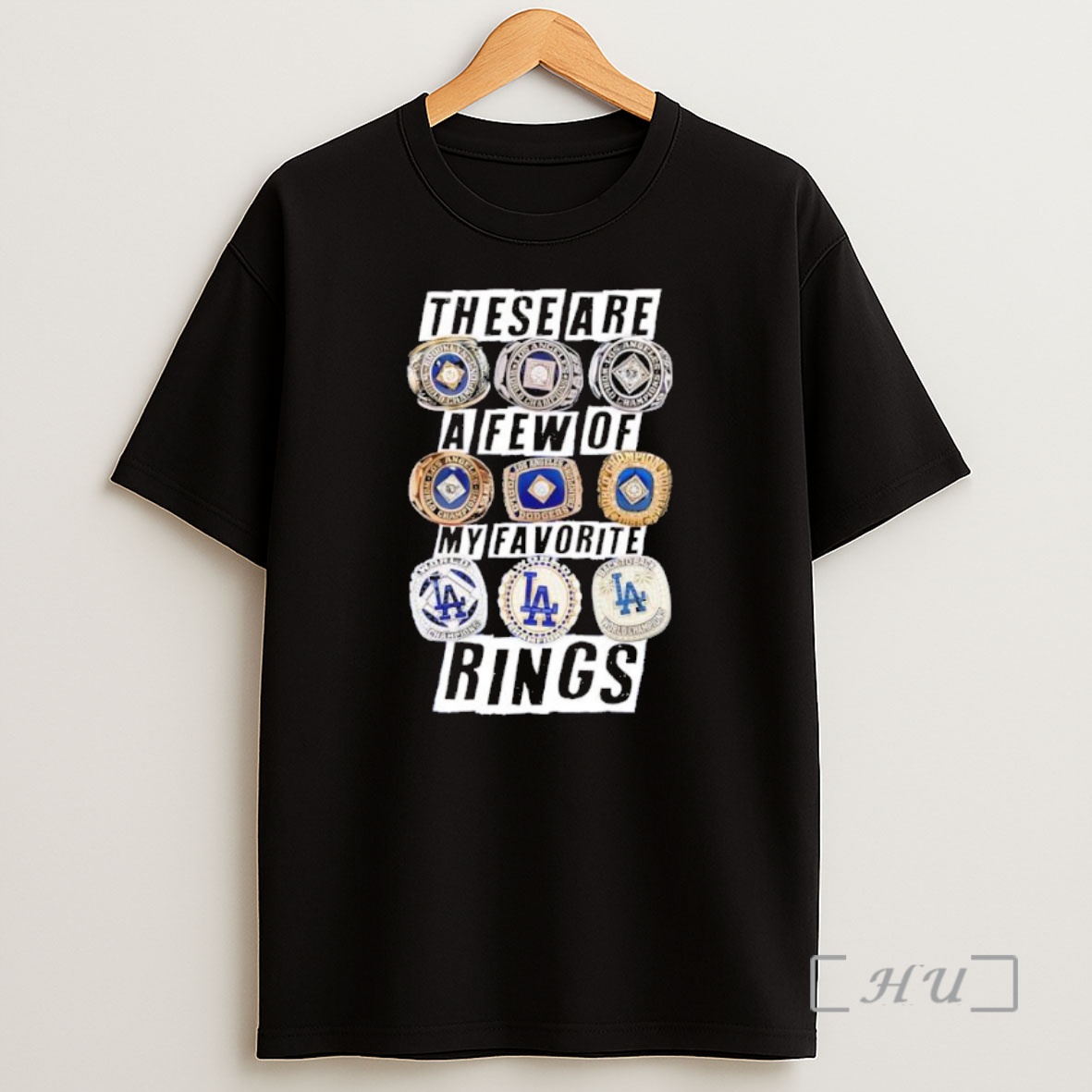 Officials Los Angeles Dodgers These Are A Few Of My Favorite Rings Black Premium Shirt Sweatshirt Tee