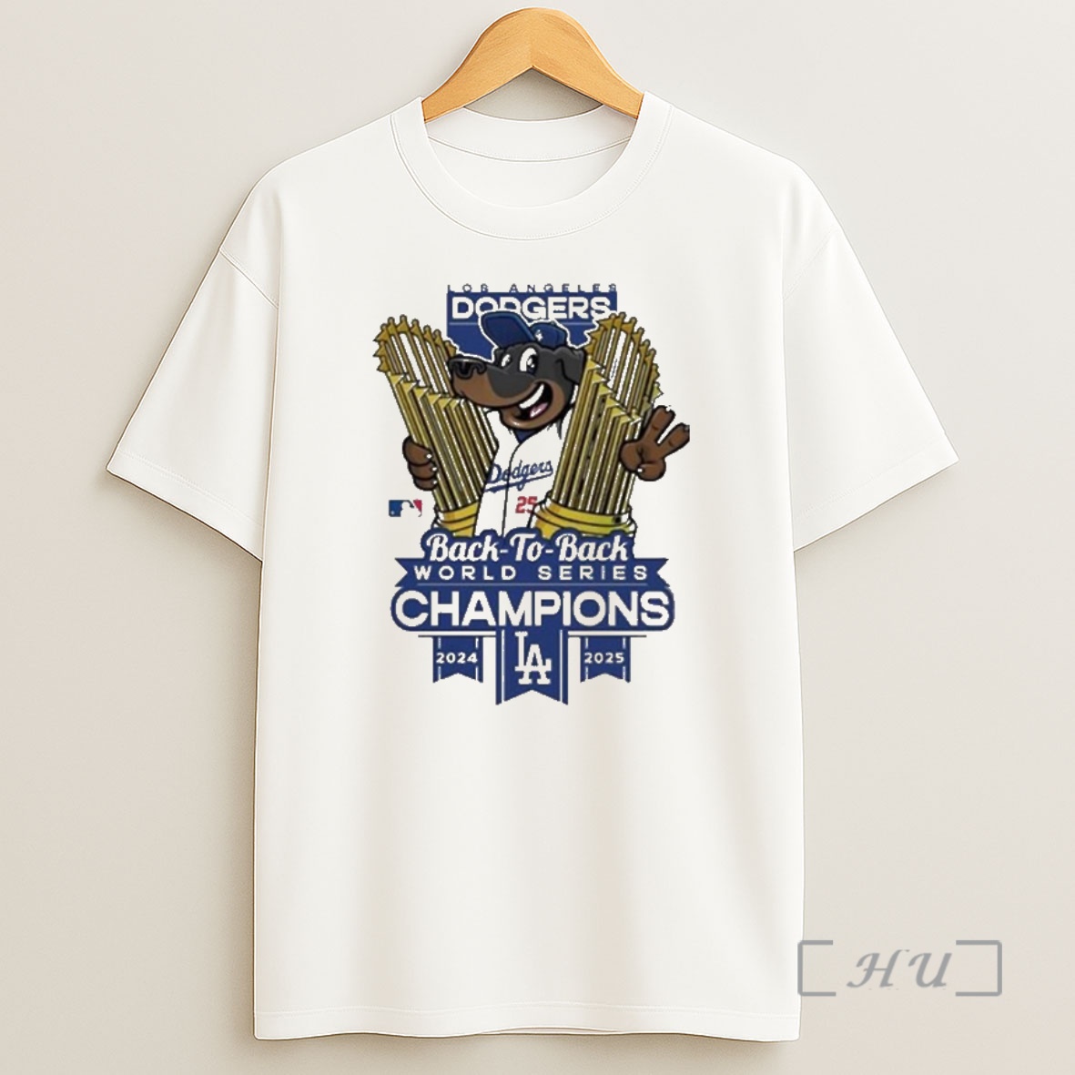 Officials Los Angeles Dodgers Winner World Series Champions 2025 Back To Back Mascot Trophy Cup Premium Shirt Sweatshirt Tee