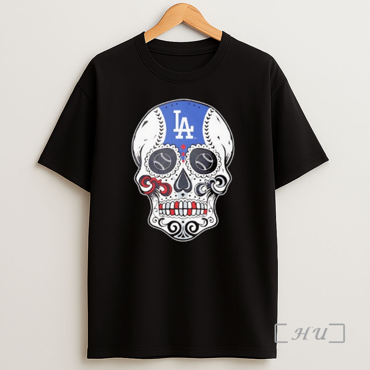 Officials Los Angeles Dodgers Candy Skull Silk Tattoo Premium Shirt Sweatshirt Tee