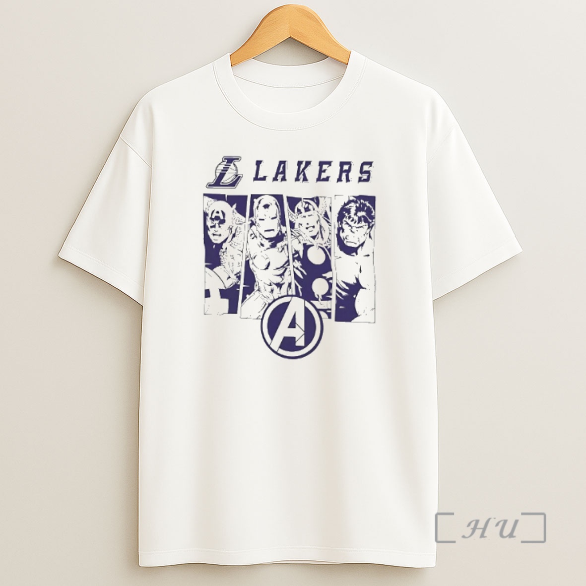 Officials Los Angeles Lakers Marvel Heroes Team Premium Shirt Sweatshirt Tee