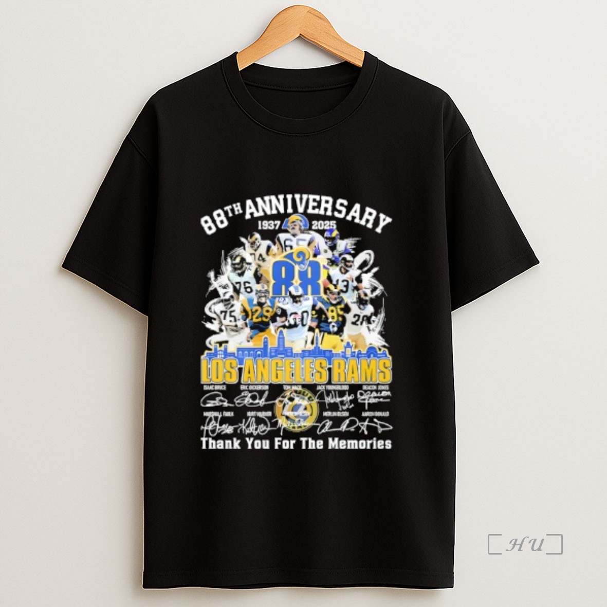 Officials Los Angeles Rams 88th Anniversary Thank You For The Memory 1937 2925 Premium Shirt Sweatshirt Tee