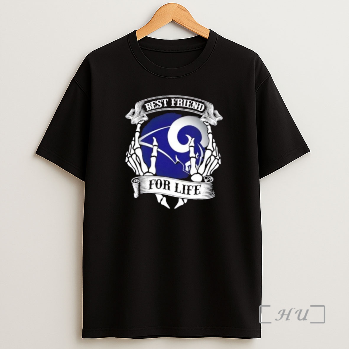 Officials Los Angeles Rams Football Best Friend For Life Hands Bones Premium Shirt Sweatshirt Tee