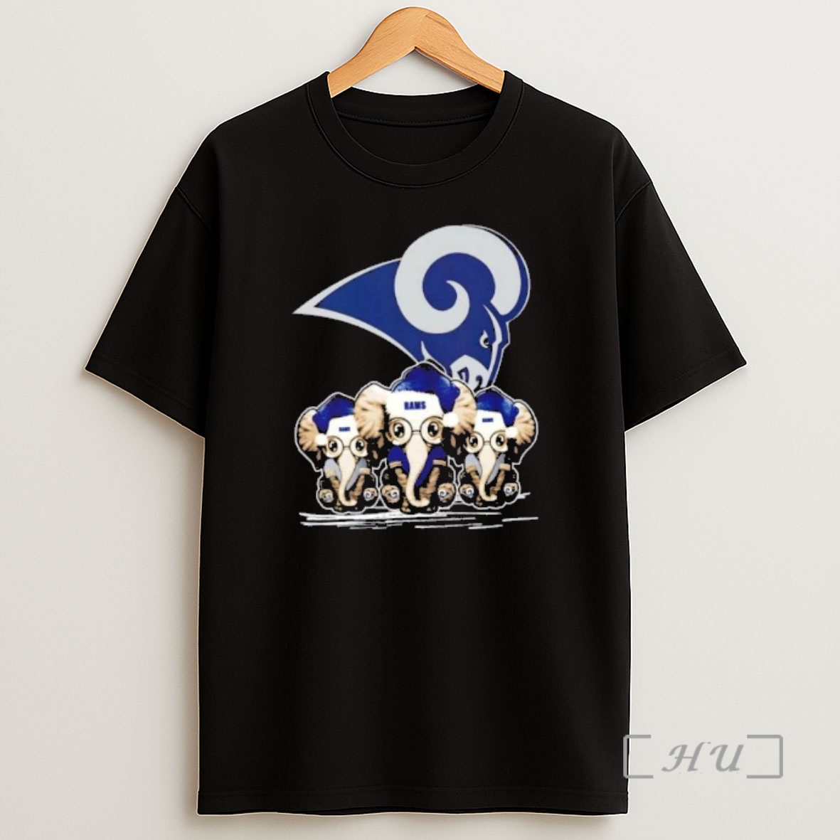 Officials Los Angeles Rams X Elephants Santa Hat Merry Christmas Premium Shirt Sweatshirt Tee