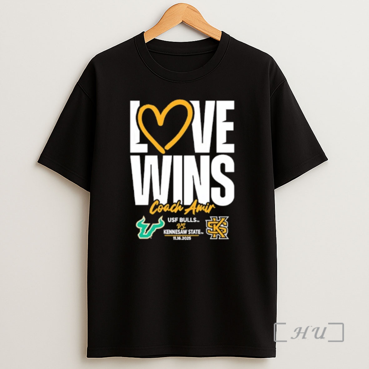Officials Love Wins Coach Amir Usf Bull Vs Kennesaw State 2025 Premium Shirt Sweatshirt Tee