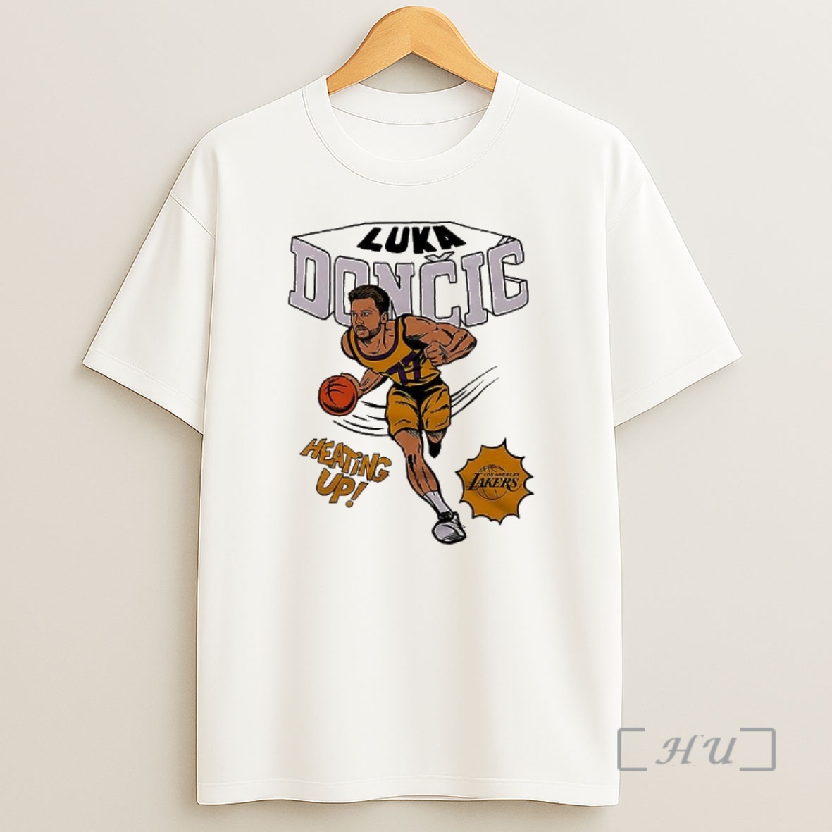 Officials Luka Doncic Los Angeles Lakers Basketball Heating Up Comic Premium Shirt Sweatshirt Tee
