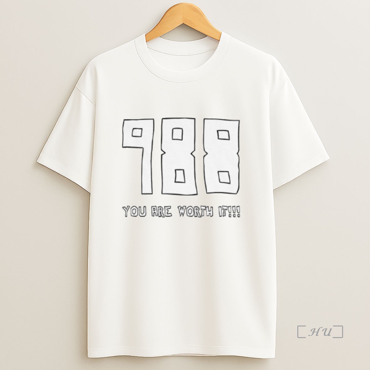 Officials Mack Hollins Wearing 988 You Are Worth It Premium Shirt Sweatshirt Tee