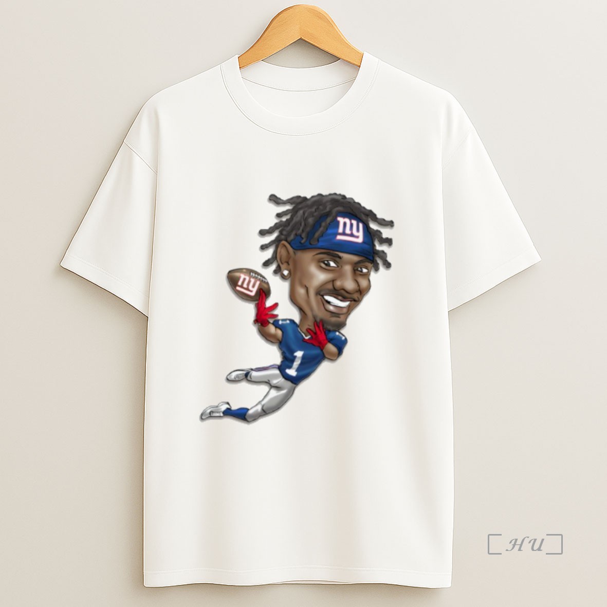 Officials Malik Nabers New York Giants Caricature Premium Shirt Sweatshirt Tee