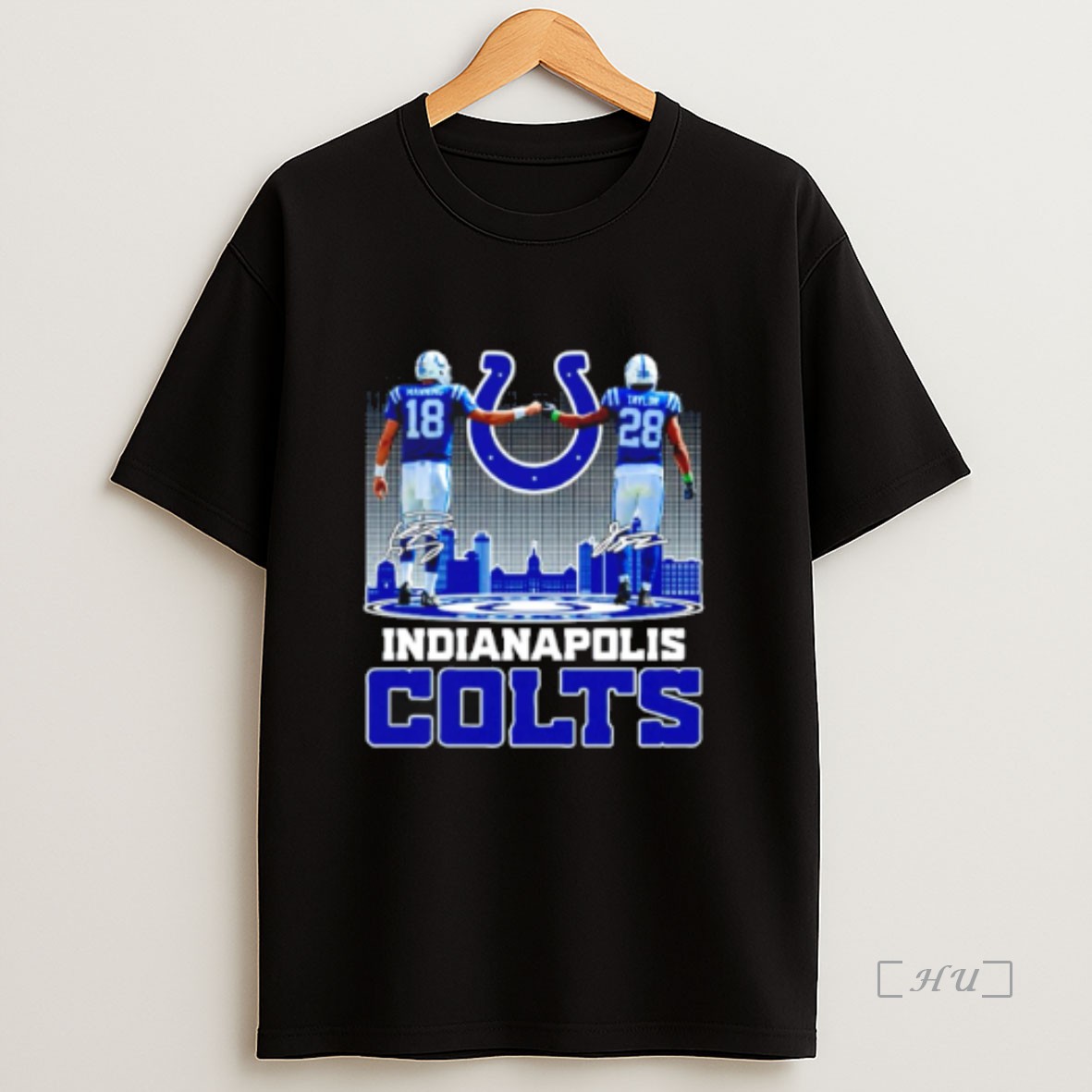 Officials Manning And Taylor Indianapolis Colts 2025 City Skyline Premium Shirt Sweatshirt Tee