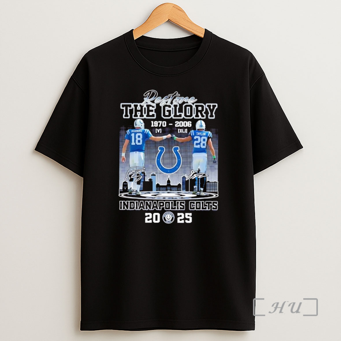 Officials Manning And Taylor Restore The Glory Colts 2025 Premium Shirt Sweatshirt Tee