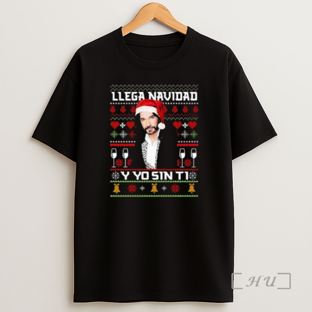 Officials Marco Antonio Solis Llega Navidad Y Yo Sin Ti Christmas Circle Black Premium Shirt Sweatshirt Tee