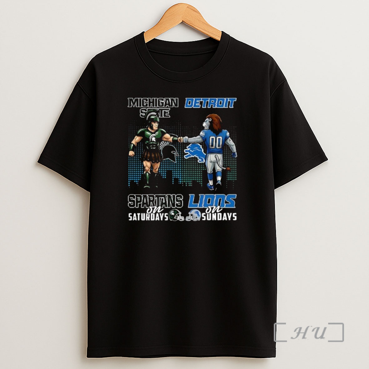 Officials Mascot Michigan State Spartans On Saturdays And Detroit Lions And Sundays Premium Shirt Sweatshirt Tee