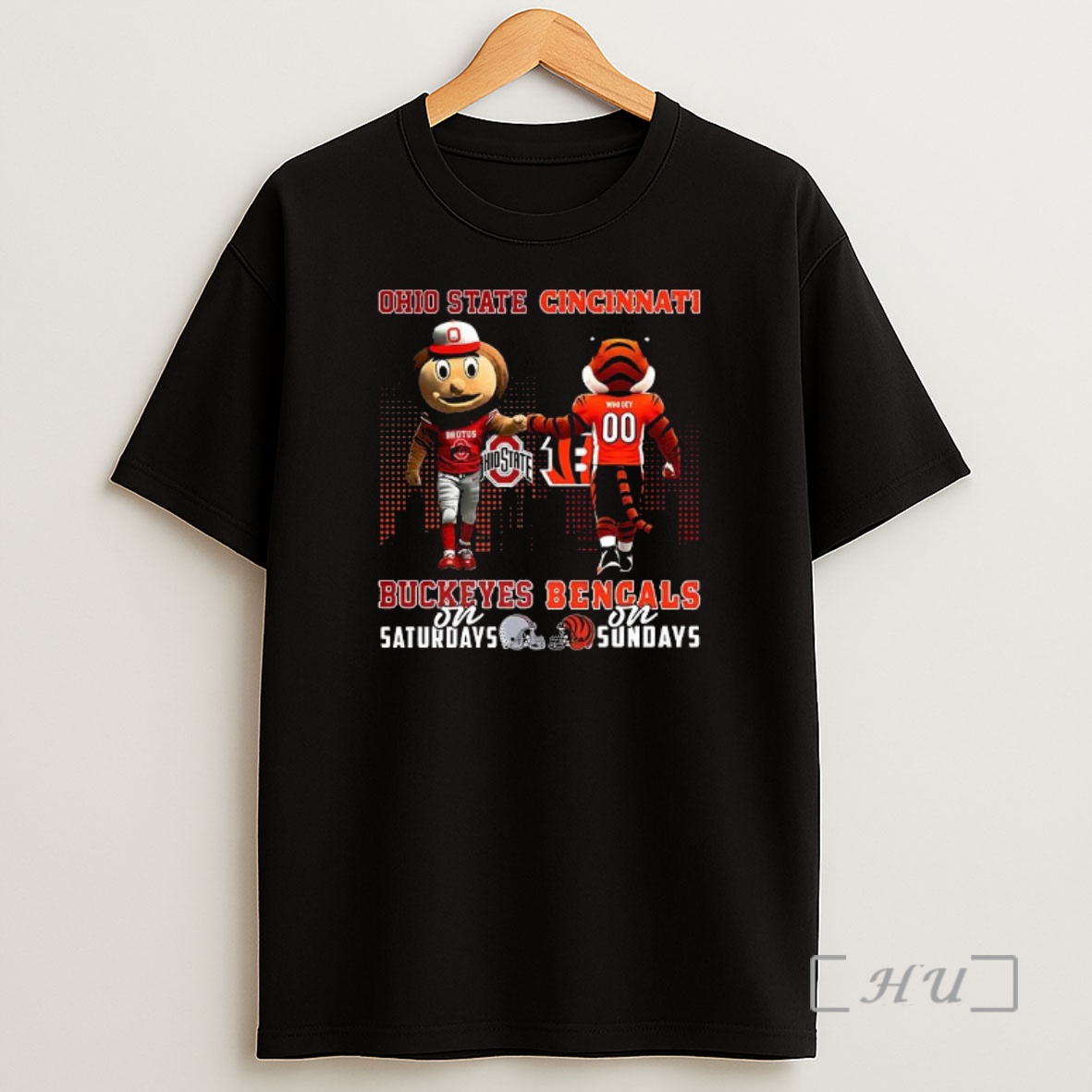Officials Mascot Ohio State Buckeyes On Saturdays And Cincinnati Bengals And Sundays Premium Shirt Sweatshirt Tee