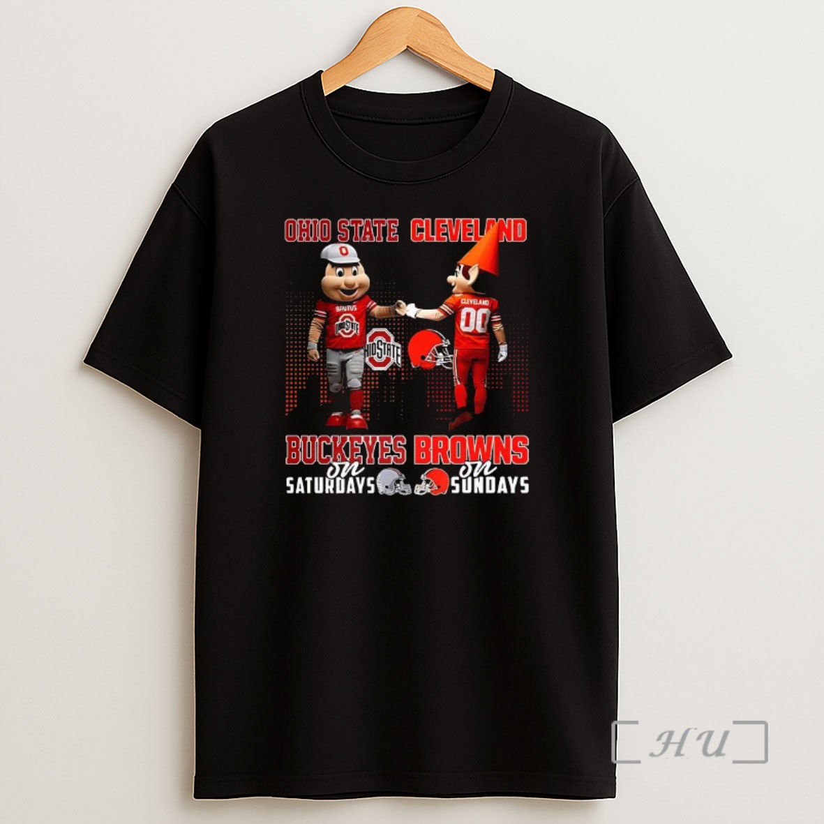 Officials Mascot Ohio State Buckeyes On Saturdays And Cleveland Browns And Sundays Premium Shirt Sweatshirt Tee