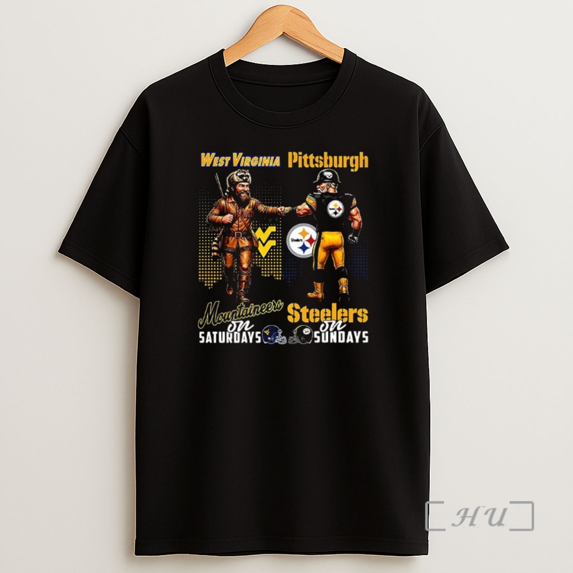 Officials Mascot West Virginia Mountaineers On Saturdays And Pittsburgh Steelers And Sundays Premium Shirt Sweatshirt Tee