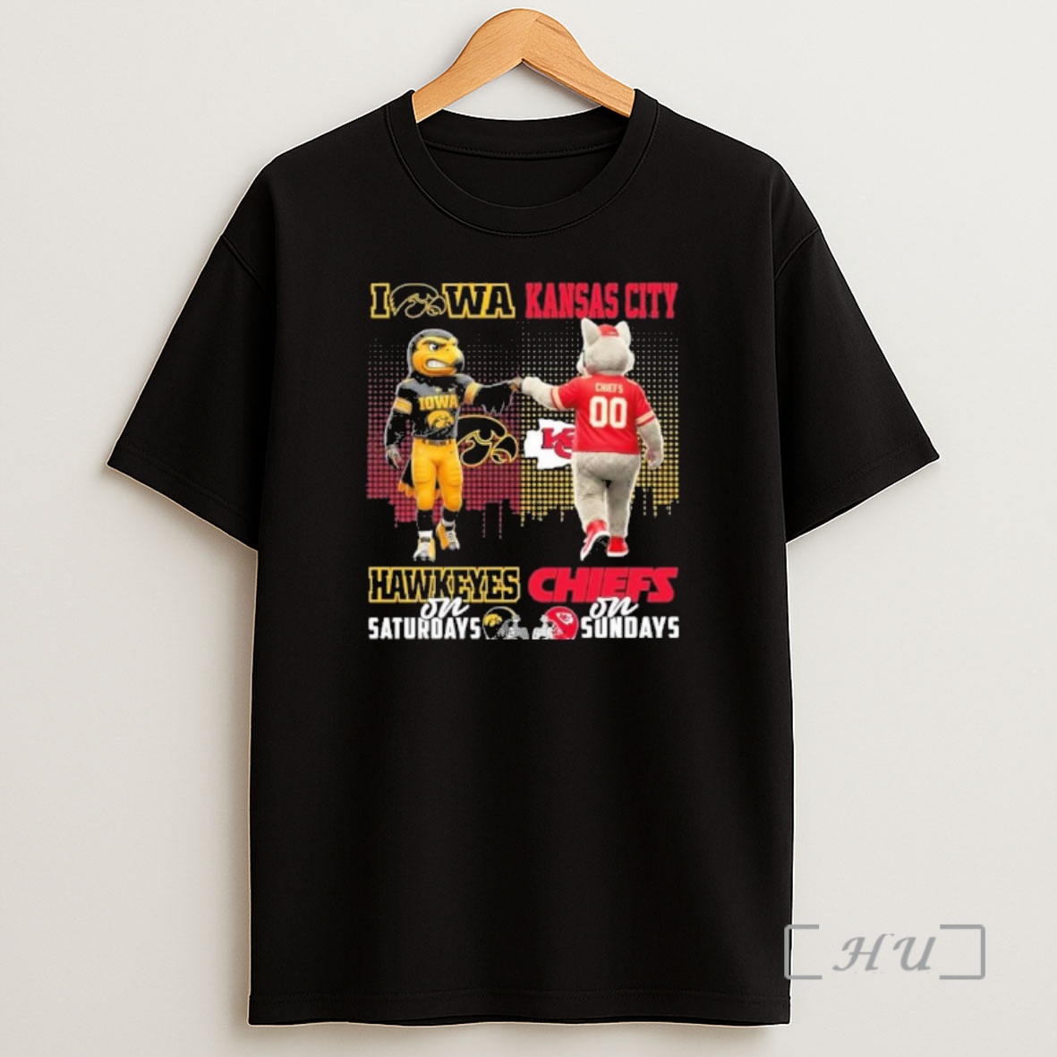Officials Mascots Iowa On Saturday And Chiefs On Sundays Premium Shirt Sweatshirt Tee