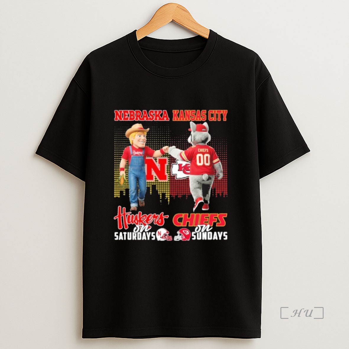 Officials Mascots Nebraska On Saturday And Chiefs On Sundays Premium Shirt Sweatshirt Tee