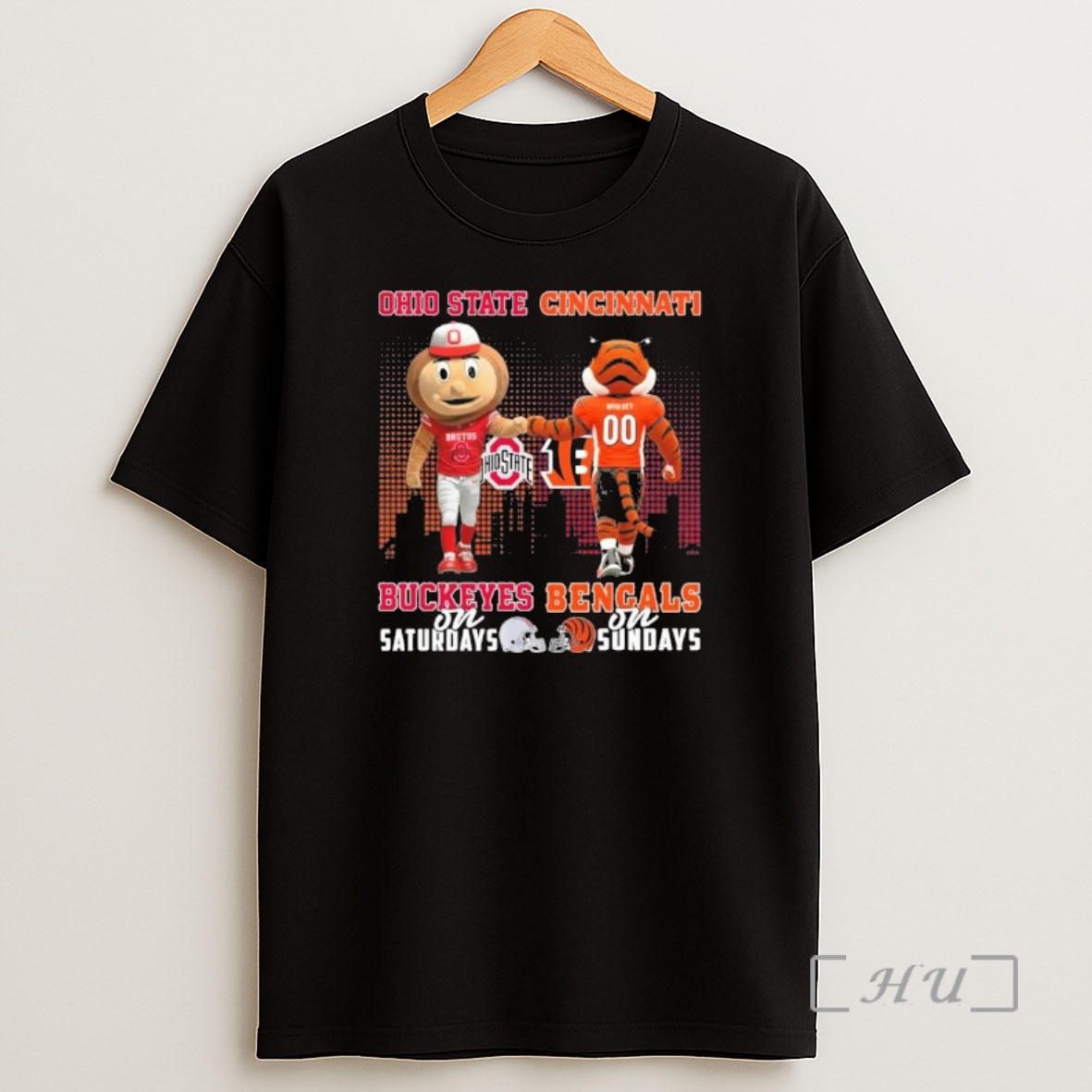 Officials Mascots Ohio State On Saturday And Cincinnati Bengals On Sundays Premium Shirt Sweatshirt Tee