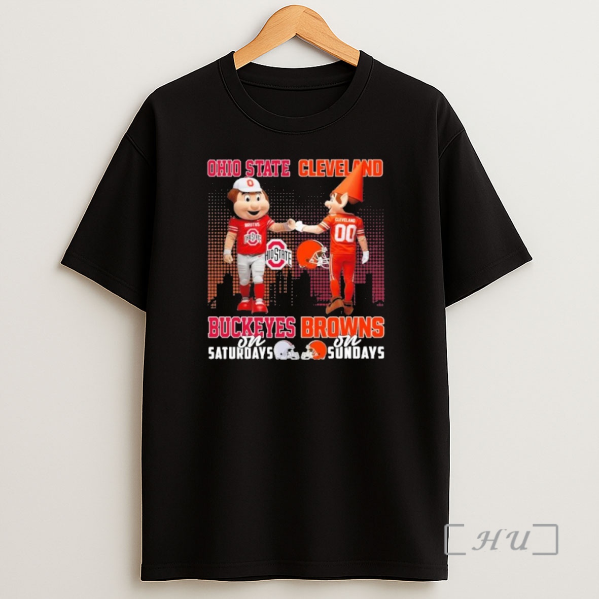 Officials Mascots Ohio State On Saturday And Cleveland Browns On Sundays Premium Shirt Sweatshirt Tee
