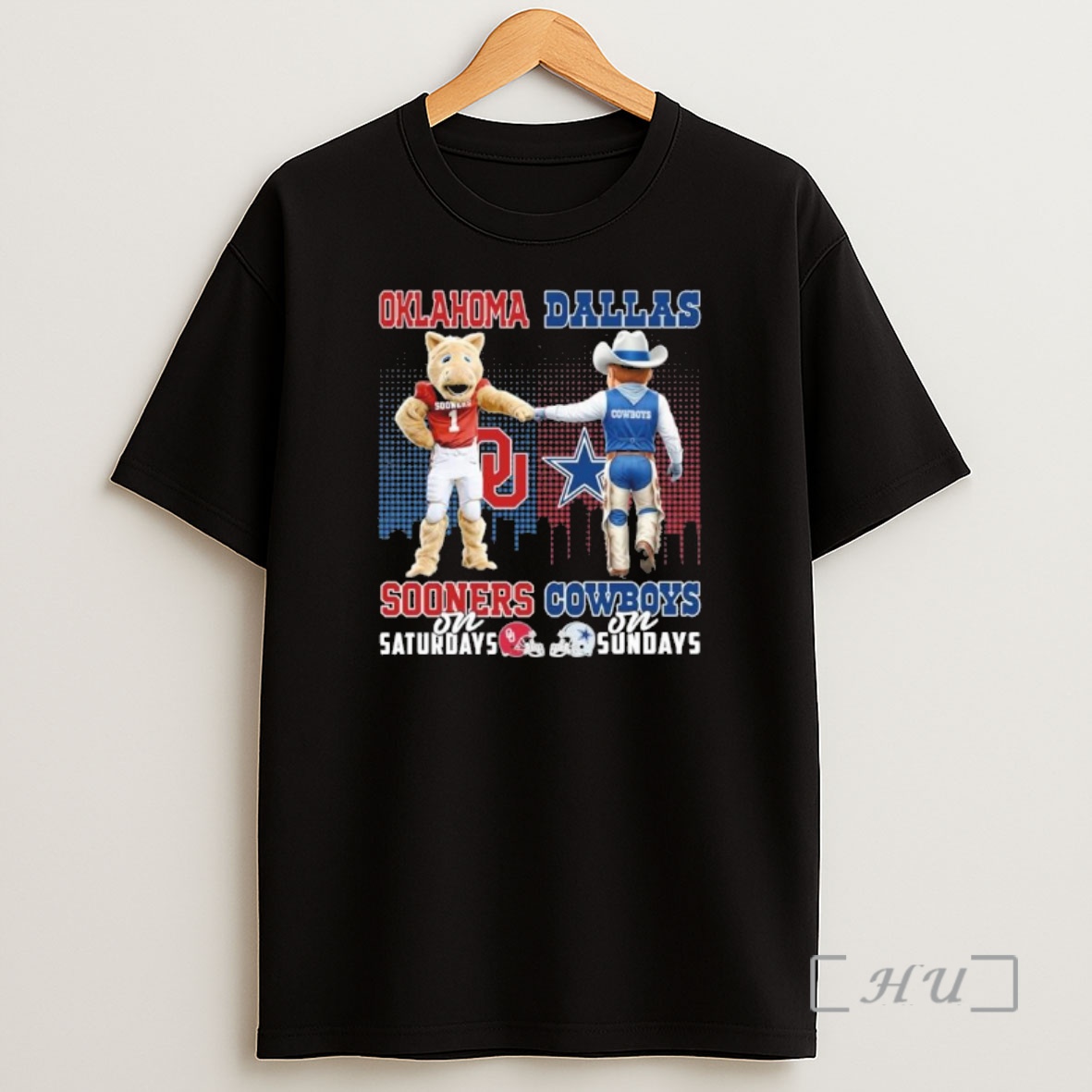 Officials Mascots Oklahoma Sooners On Saturday And Dallas Cowboys On Sundays Premium Shirt Sweatshirt Tee
