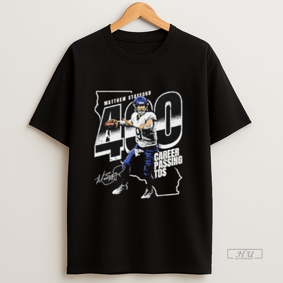 Officials Matthew Stafford 400 Career Passing Tds Los Angeles Rams Signature Sweatshirt Tee