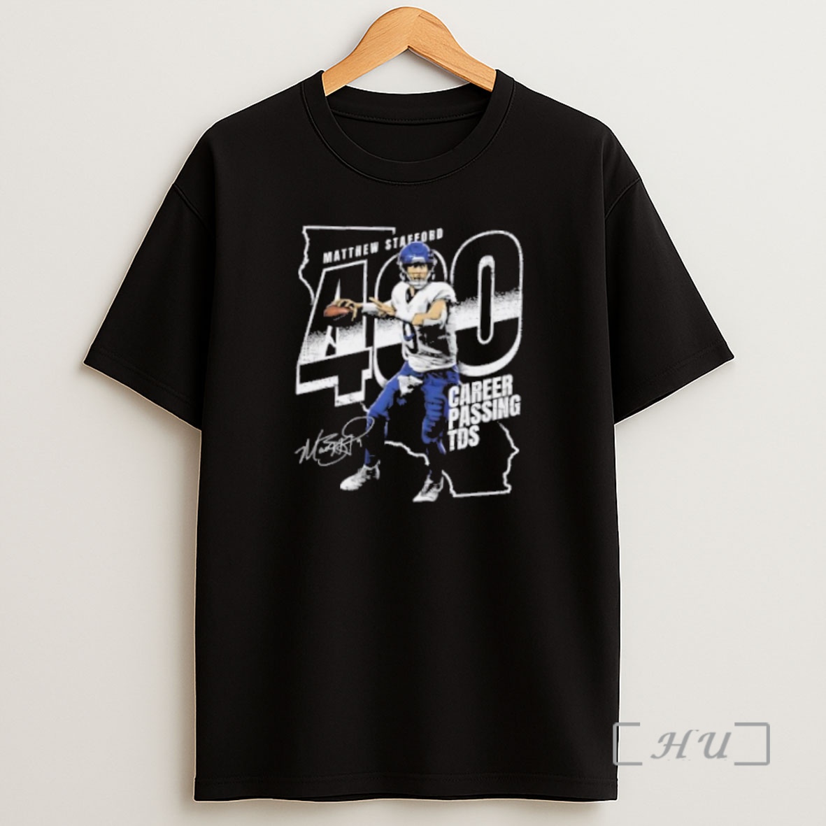 Officials Matthew Stafford Los Angeles Rams 400 Club Signature Premium Shirt Sweatshirt Tee