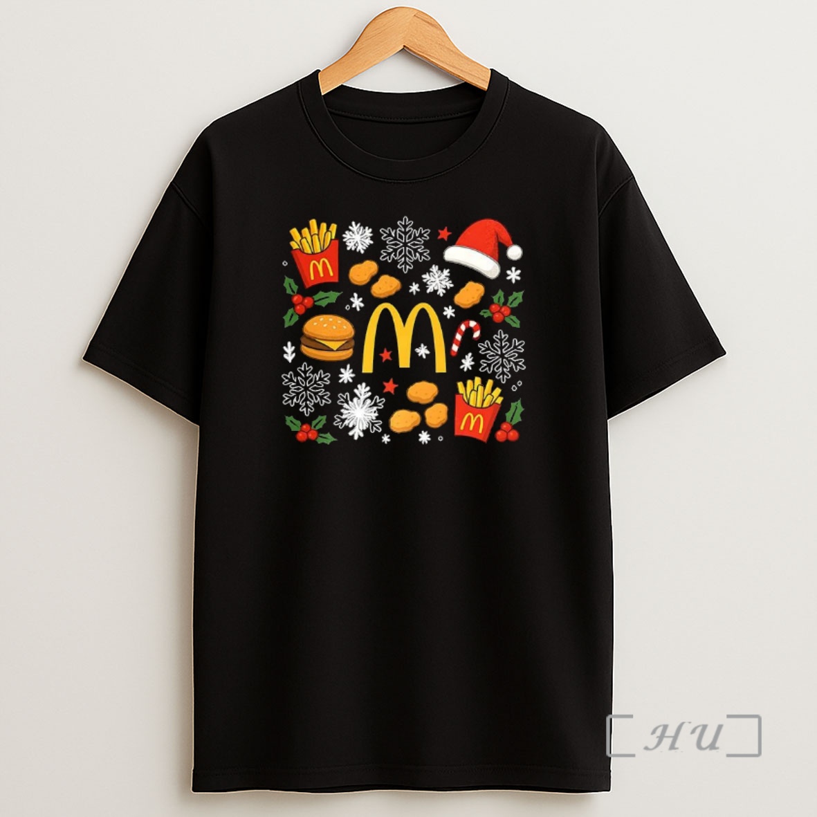 Officials Mcdonalds French Fries Chicken Nuggets And Burgers Christmas Premium Shirt Sweatshirt Tee